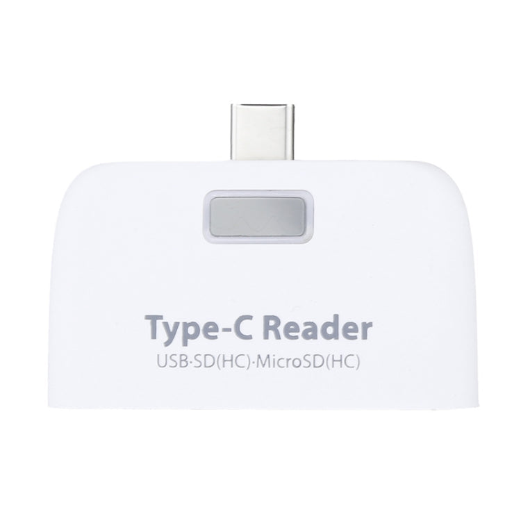 TF + SD Card + USB Port to USB-C / Type-C Adapter Card Reader Connection Kit with LED Indicator Light – Durable Build, Easy to Use