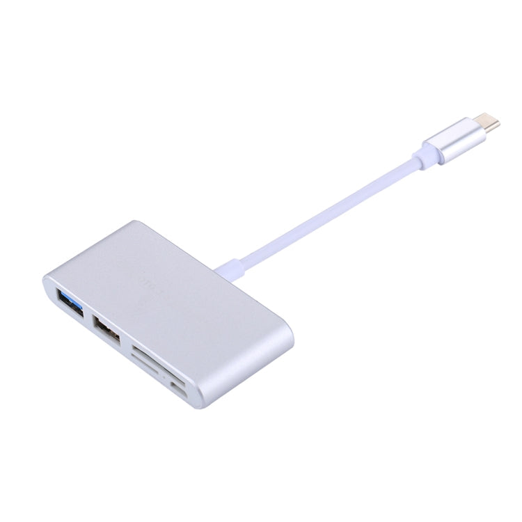 5 in 1 Micro SD + SD + USB 3.0 + USB 2.0 + Micro USB Port to USB-C / Type-C OTG COMBO Adapter Card Reader for Tablet, Smartphone, PC, 5 in 1(Silver), 5 in 1(Gold) – Durable Build, Easy to Use