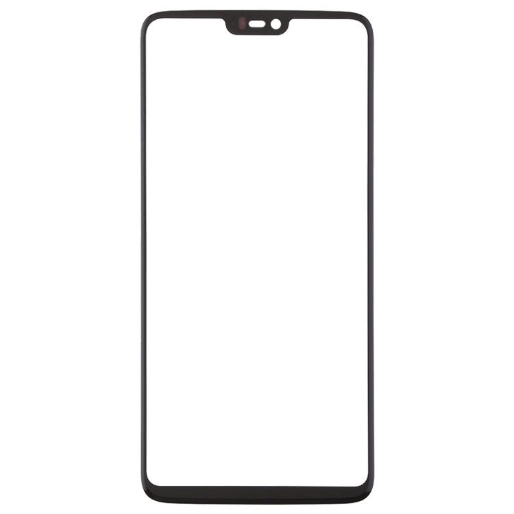 For OnePlus 6 Front Screen Outer Glass Lens – Durable Build, Easy to Use, For OnePlus 6 Black