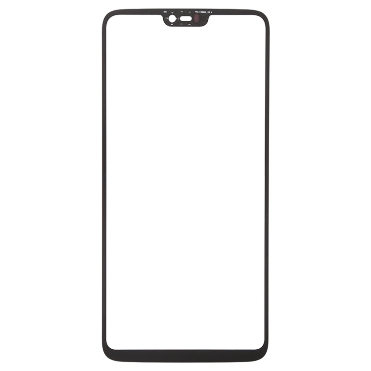 For OnePlus 6 Front Screen Outer Glass Lens – Durable Build, Easy to Use, For OnePlus 6 Black