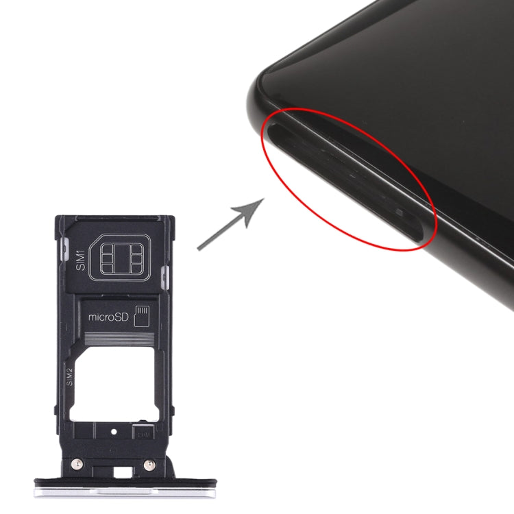 SIM Card Tray + SIM Card Tray + Micro SD Card Tray for Sony Xperia XZ2 – Durable Build, Easy to Use, For Sony Xperia XZ2 For Sony Xperia XZ2 Silver