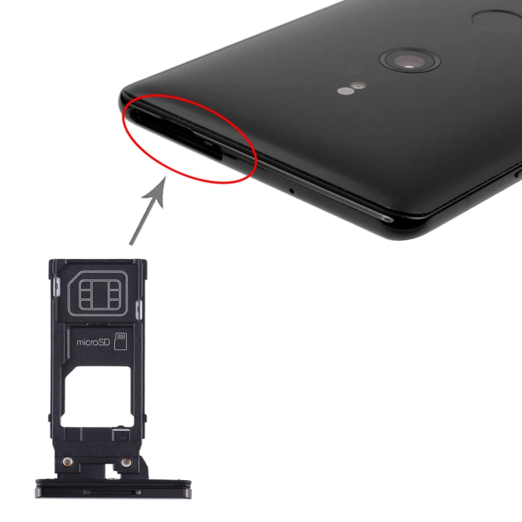SIM Card Tray + Micro SD Card Tray for Sony Xperia XZ3 – Durable Build, Easy to Use, For Sony Xperia XZ3 (Purple), For Sony Xperia XZ3 For Sony Xperia XZ3 Black