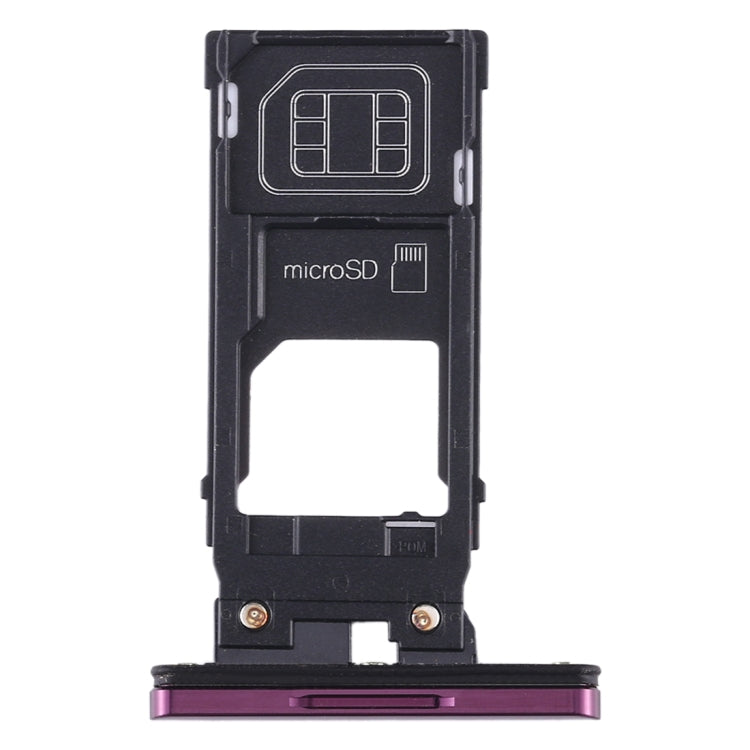 SIM Card Tray + Micro SD Card Tray for Sony Xperia XZ3 – Durable Build, Easy to Use, For Sony Xperia XZ3 (Purple), For Sony Xperia XZ3