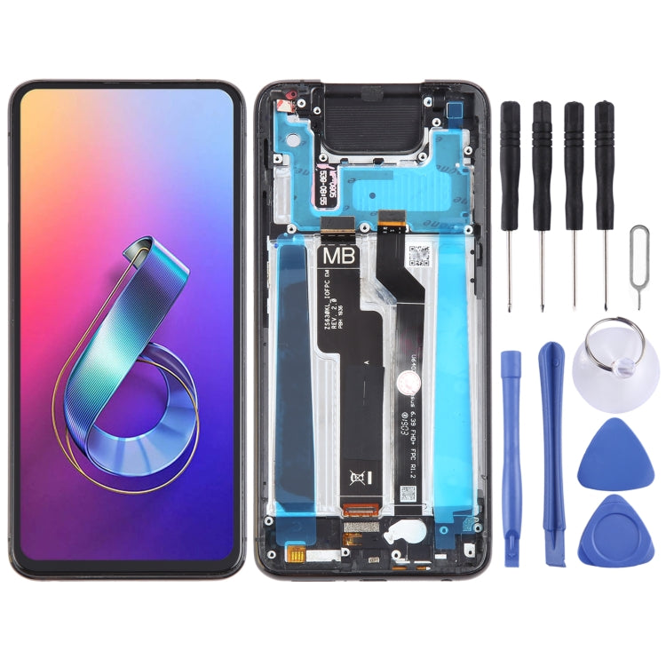 LCD Screen and Digitizer Full Assembly with Frame for Asus Zenfone 6 ZS630KL I01WD – Durable Build, Easy to Use, For Zenfone 6 ZS630KL, For Asus Zenfone 6 ZS630KL For Zenfone 6 ZS630KL Black