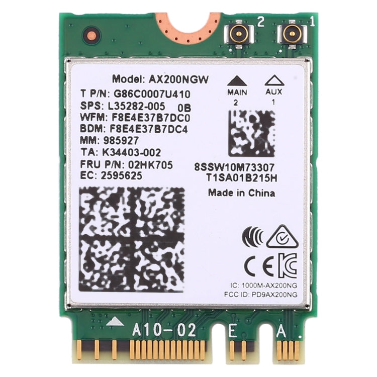 Dual Band AX200 2400Mbps Wireless AX200NGW NGFF M.2 Bluetooth 5.0 Wifi Network Card 2.4G/5G 802.11 ac/ax – Bluetooth Default Title