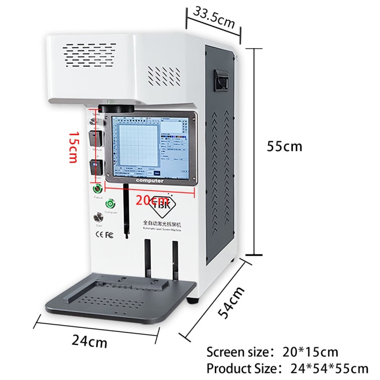 TBK958B Automatic Mini Laser Marking Screen Separater Repair Machine, TBK-958B – Durable Build, Easy to Use