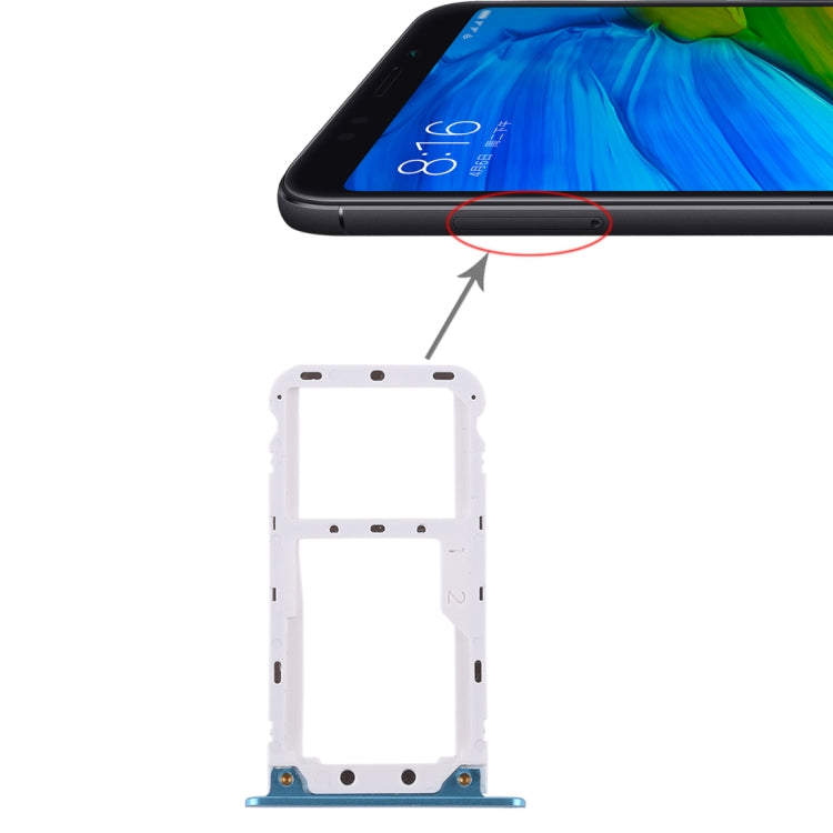 2 SIM Card Tray / Micro SD Card Tray for Xiaomi Redmi 5 Plus – Durable Build, Easy to Use, For Xiaomi Redmi 5 Plus, For Redmi 5 Plus, Fo r Xiaomi Redmi 5 Plus Fo r Xiaomi Redmi 5 Plus Blue