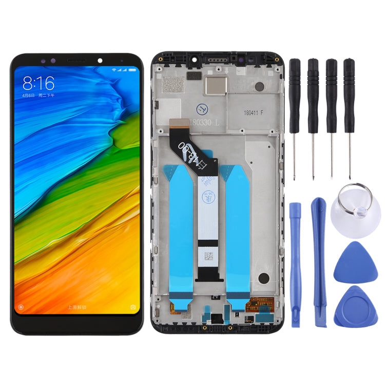 LCD Screen and Digitizer Full Assembly with Frame for Xiaomi Redmi 5 Plus, Redmi 5 Plus – Durable Build, Easy to Use Redmi 5 Plus Black