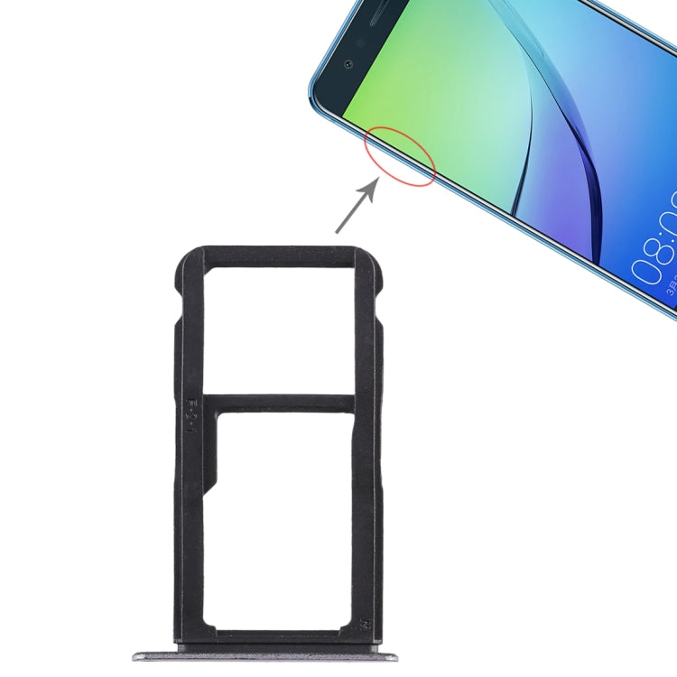 SIM Card Tray + SIM Card Tray / Micro SD Card Tray for Huawei Nova Lite – Durable Build, Easy to Use, For Huawei Nova Lite For Huawei Nova Lite Grey