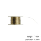 kaisi 0.08mm Alloy Steel Molybdenum Wire Cutting Wire Line, Length: 100m, Kaisi 0.08mm 100m
