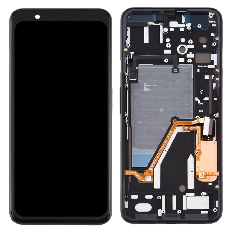 Original LCD Screen and Digitizer Full Assembly with Frame for Google Pixel 4XL – Durable Build, Easy to Use, For Google Pixel 4XL(with Frame)