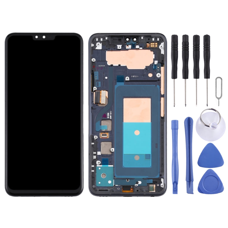 LCD Screen and Digitizer Full Assembly with Frame for LG V40 ThinQ – Durable Build, Easy to Use, For LG V40 ThinQ