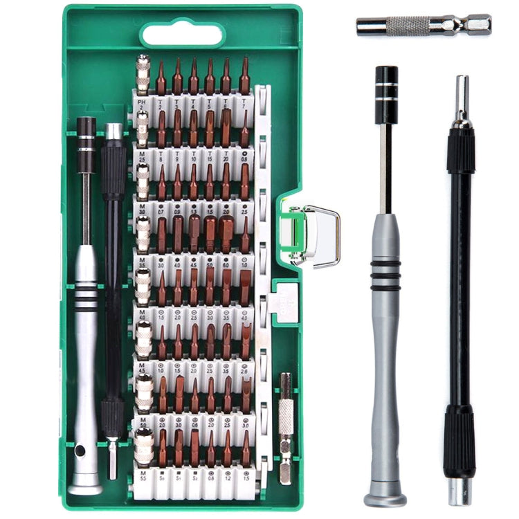 60 in 1 S2 Tool Steel Precision Screwdriver Nutdriver Bit Repair Tools Kit, 60 in 1 (Orange), 60 in 1 (Green), 60 in 1 (Blue), 60 in 1 (Yellow) – Durable Build, Easy to Use 60 in 1 (Green) Green