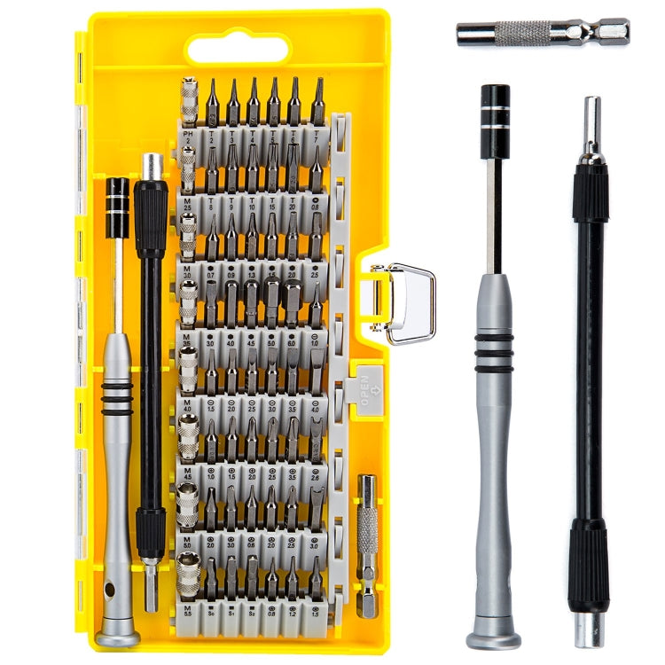 60 in 1 S2 Tool Steel Precision Screwdriver Nutdriver Bit Repair Tools Kit, 60 in 1 (Orange), 60 in 1 (Green), 60 in 1 (Blue), 60 in 1 (Yellow) – Durable Build, Easy to Use 60 in 1 (Yellow) Yellow