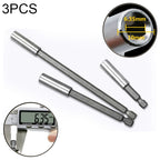 3 in 1 1/4 Electric Batch Head High Magnetism Connecting Rod Pistol Drill Extension Rod Sleeve Fast Turning Joint, Length: 60/100/150mm, 60/100/150mm Joint 60 100 150mm Joint