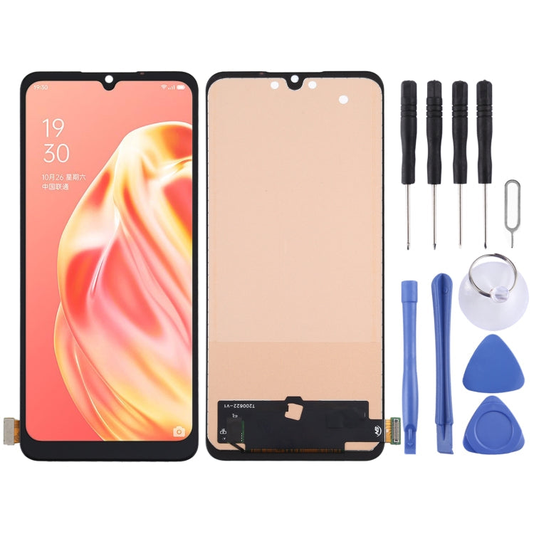 TFT Material LCD Screen and Digitizer Full Assembly for OPPO Reno3 / A91 / F15 / F17, Not Supporting Fingerprint Identification – Durable Build, Easy to Use, For OPPO Reno3 / A91(TFT) For OPPO Reno3 A91(TFT)