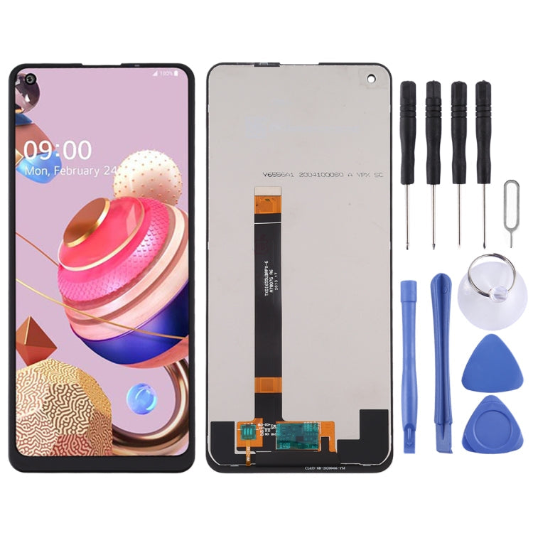 LCD Screen and Digitizer Full Assembly for LG K51s LMK510EMW LM-K510EMW – Durable Build, Easy to Use, For LG K51s