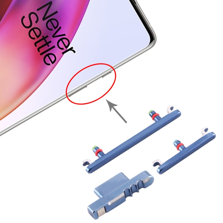 Power Button and Volume Control Button – Durable Build, Easy to Use, For OnePlus 8 For OnePlus 8 Blue