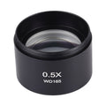 Stereo Microscopes Auxiliary Objective Lens Barlow Lens Magnifier 0.5X WD165, 0.5X WD165 – Durable Build, Easy to Use 0.5X WD165