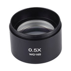 Stereo Microscopes Auxiliary Objective Lens Barlow Lens Magnifier 0.5X WD165, 0.5X WD165 – Durable Build, Easy to Use 0.5X WD165