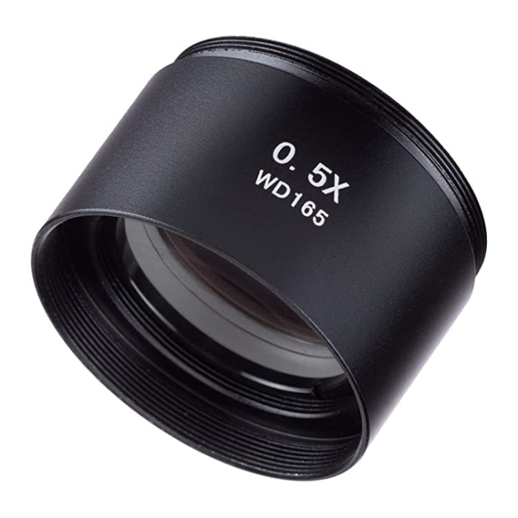 Stereo Microscopes Auxiliary Objective Lens Barlow Lens Magnifier 0.5X WD165, 0.5X WD165 – Durable Build, Easy to Use
