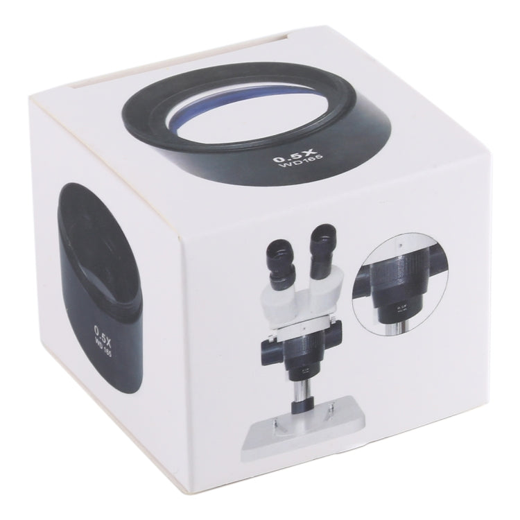 Stereo Microscopes Auxiliary Objective Lens Barlow Lens Magnifier 0.5X WD165, 0.5X WD165 – Durable Build, Easy to Use