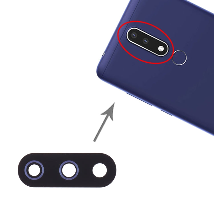 10 PCS Back Camera Lens for Nokia 3.1 Plus / TA-1118 – Durable Build, Easy to Use, For Nokia 3.1 Plus