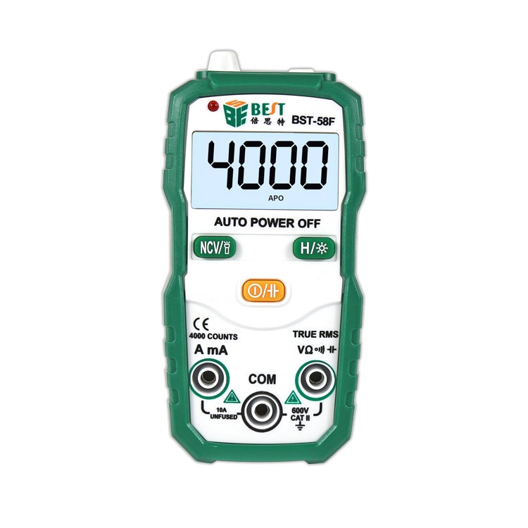 BEST BST-58F Full Automatic Range Multimeter Without Shift Intelligent Identification Digital Multimeter Household Mini Electrical Instrument – Durable Build, Easy to Use Default Title