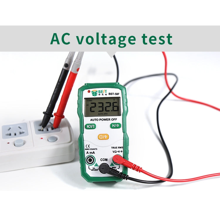 BEST BST-58F Full Automatic Range Multimeter Without Shift Intelligent Identification Digital Multimeter Household Mini Electrical Instrument – Durable Build, Easy to Use