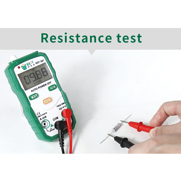 BEST BST-58F Full Automatic Range Multimeter Without Shift Intelligent Identification Digital Multimeter Household Mini Electrical Instrument – Durable Build, Easy to Use