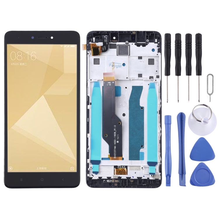 LCD Screen and Digitizer Full Assembly with Frame for Xiaomi Redmi Note 4X – Durable Build, Easy to Use, For Xiaomi Redmi Note 4X For Xiaomi Redmi Note 4X Black