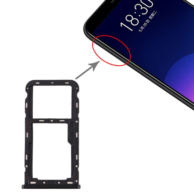 SIM Card Tray + SIM / Micro SD Card Tray – Durable Build, Easy to Use, For Meizu M6T