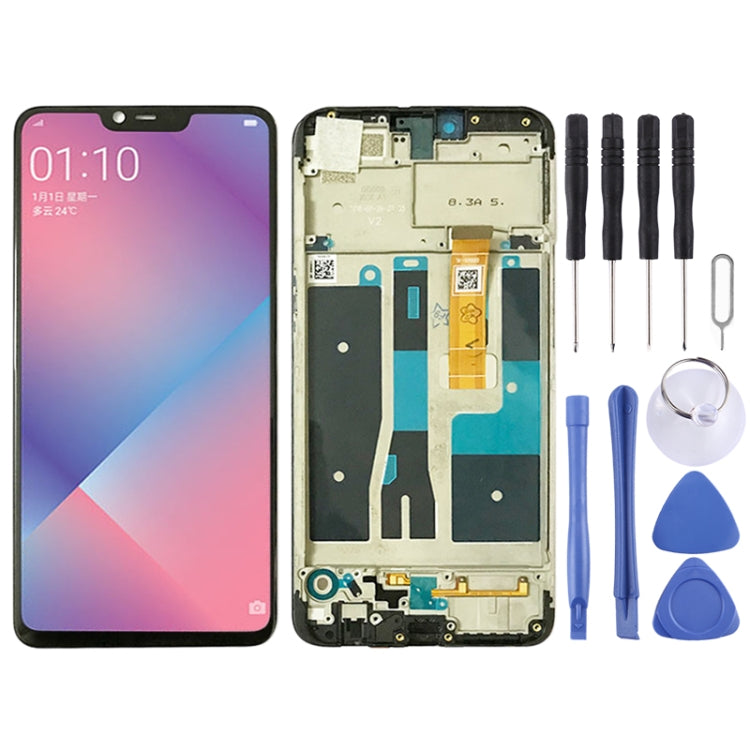 LCD Screen and Digitizer Full Assembly with Frame for OPPO A5 / A3s (High Version) – Durable Build, Easy to Use, For OPPO A5 ((High Version) ) For OPPO A5 ((High Version) )