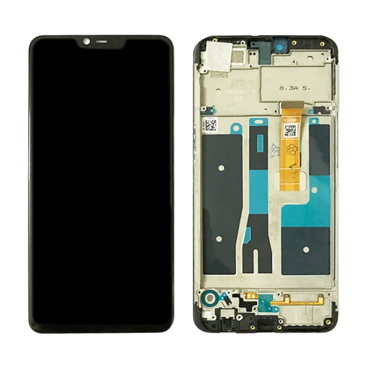 LCD Screen and Digitizer Full Assembly with Frame for OPPO A5 / A3s (High Version) – Durable Build, Easy to Use, For OPPO A5 ((High Version) )