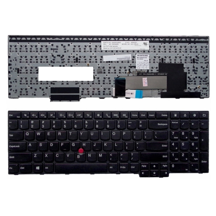 US Version English Laptop Keyboard with Pointing Sticks for Lenovo IBM Thinkpad E550 / E555 / E550C – Durable Build, Easy to Use, For Thinkpad E550 (US) For Thinkpad E550 (US)