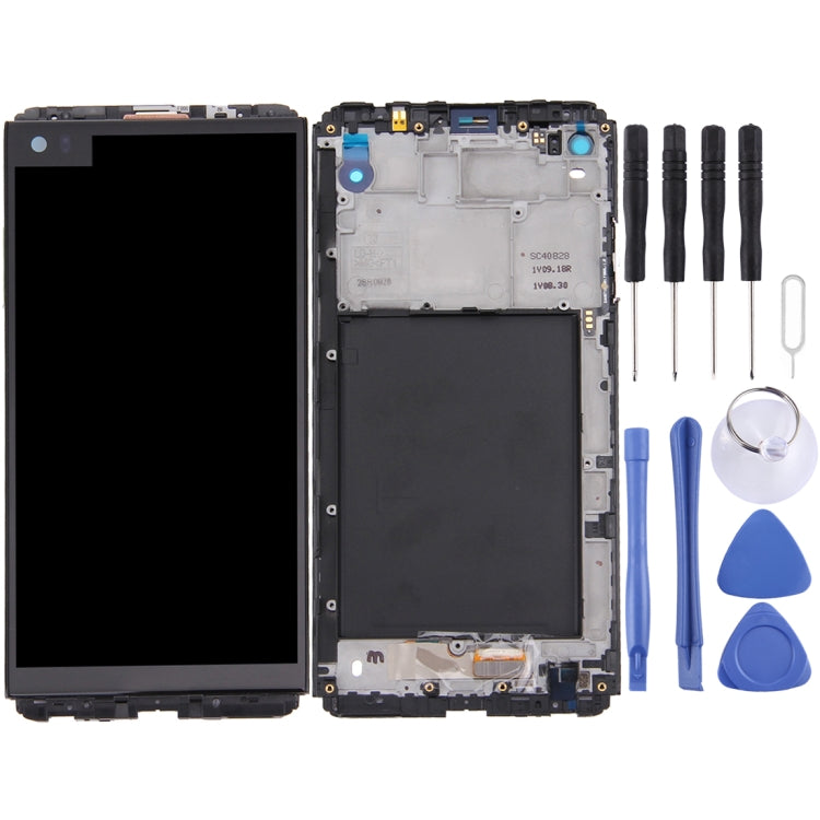 LCD Screen and Digitizer Full Assembly with Frame for LG V20 VH990, H918, H910, LS997, US996, VS995, F800L, F800S, F800K, H915, H910PR – Durable Build, Easy to Use, For V20 For V20