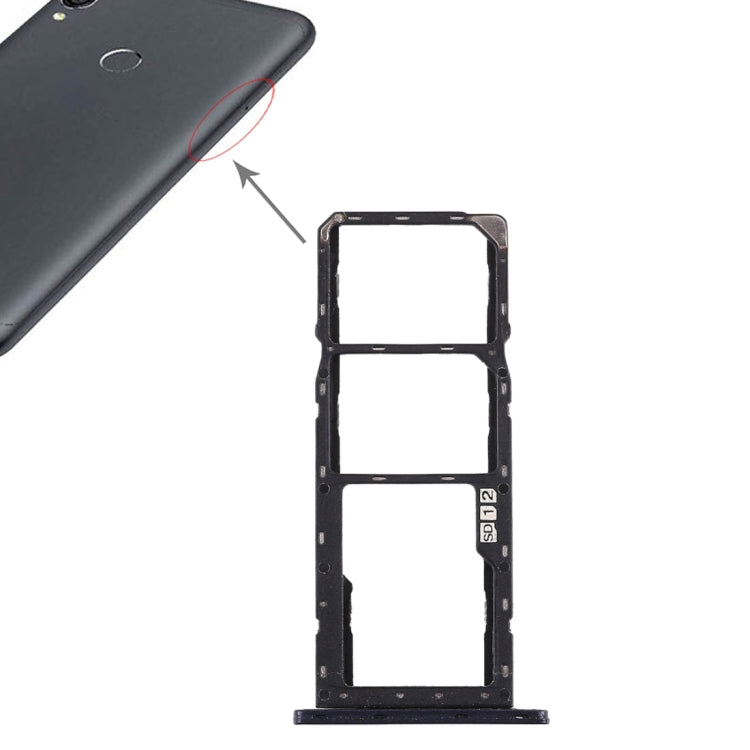 SIM Card Tray + SIM Card Tray + Micro SD Card Tray for Asus Zenfone Max Pro (M1) ZB601KL ZB602KL – Durable Build, Easy to Use, For Asus ZB601KL, For Asus ZB601KL ZB602KL For Asus ZB601KL Black
