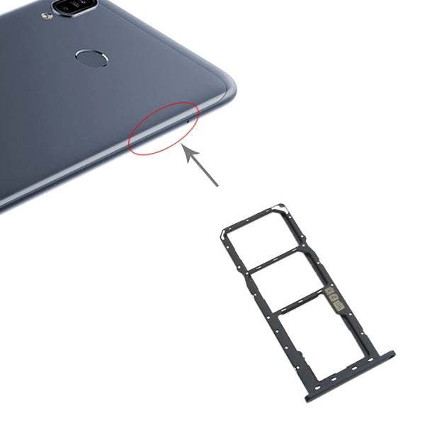 SIM Card Tray + SIM Card Tray + Micro SD Card Tray for Asus Zenfone Max M2 ZB633KL – Durable Build, Easy to Use, For Asus ZB633KL For Asus ZB633KL Black