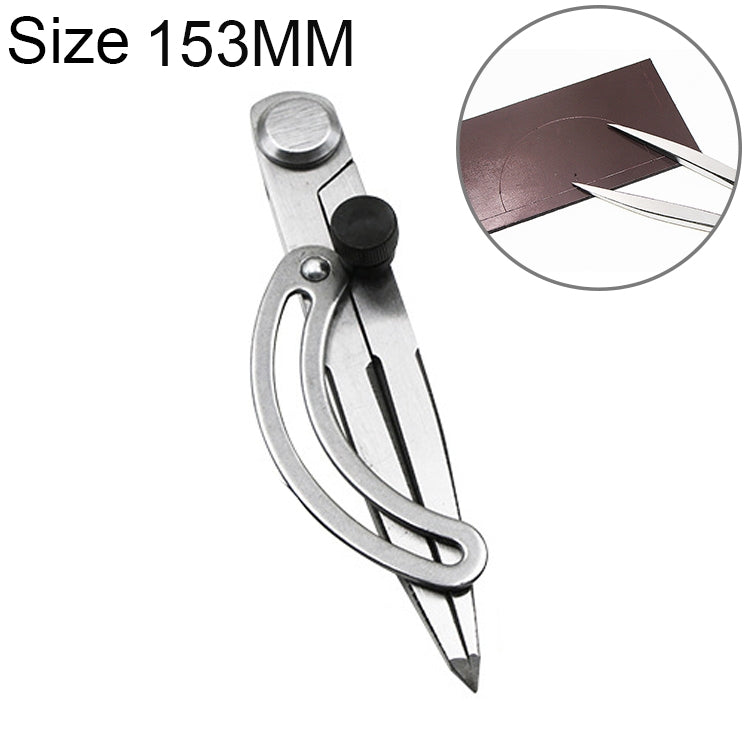 Carbon Steel Head Spacing Gauge Compasses Industrial Leather Side Liner Tool, Length: 153mm, Length: 153mm Length: 153mm
