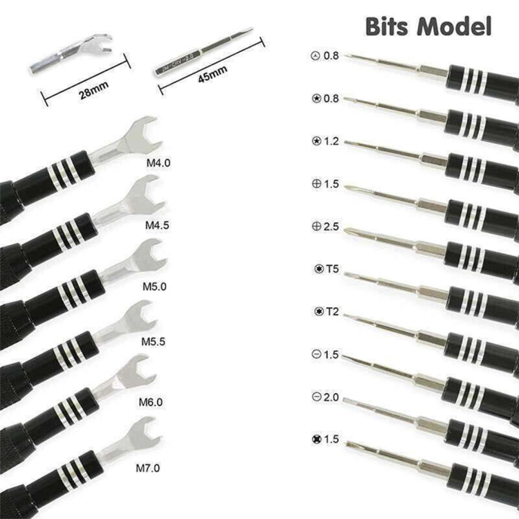 JAKEMY JM-8158 34 in 1 Multipurpose Screwdriver Set Hardware Repair Tool, JM-8158 – Aluminum Alloy