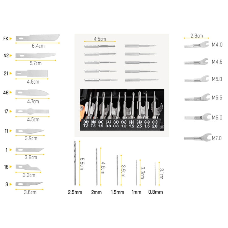 JAKEMY JM-8158 34 in 1 Multipurpose Screwdriver Set Hardware Repair Tool, JM-8158 – Aluminum Alloy