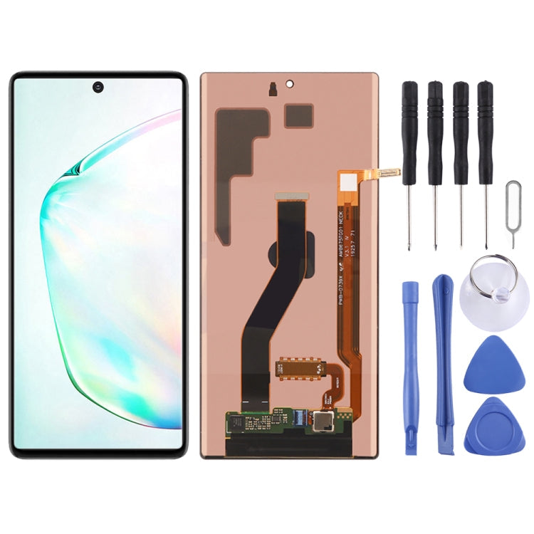 Original Dynamic AMOLED Material LCD Screen and Digitizer Full Assembly for Galaxy Note 10 +, For Samsung Galaxy Note 10 + (Original ) For Samsung Galaxy Note 10 + (Original )