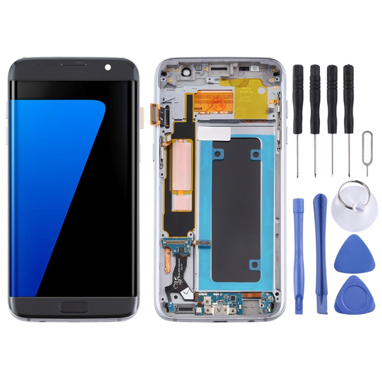 OLED Material LCD Screen and Digitizer Full Assembly With Frame for Samsung Galaxy S7 Edge / SM-G935F, For Samsung Galaxy S7 Edge (OLED Material) For Samsung Galaxy S7 Edge (OLED Material) Black