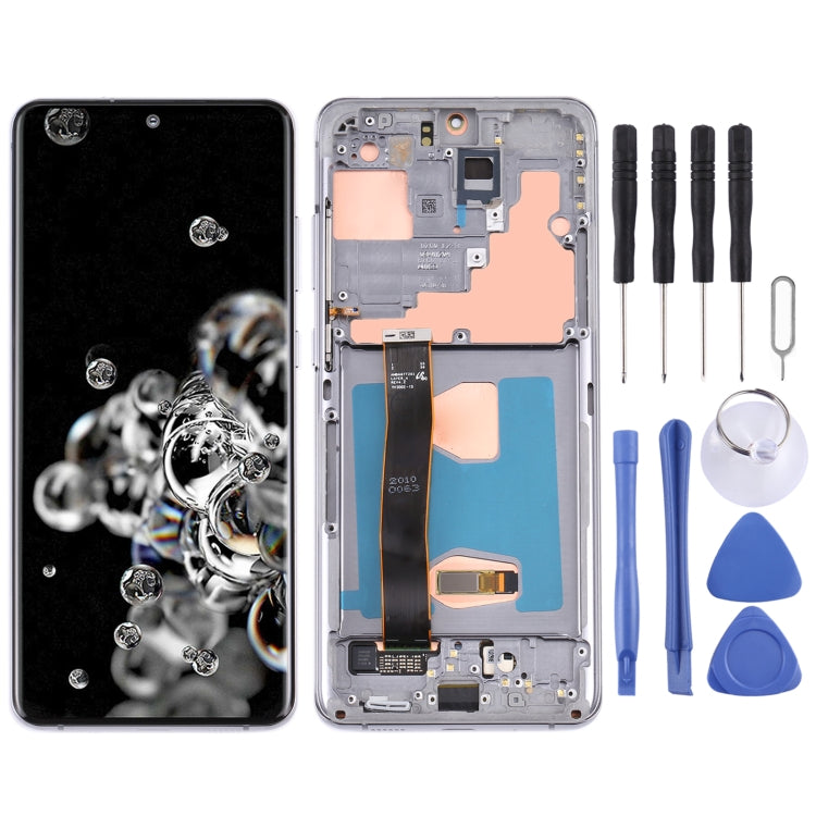 Original LCD Screen and Digitizer Full Assembly with Frame for Samsung Galaxy S20 Ultra 4G/S20 Ultra 5G, For Samsung Galaxy S20 Ultra 4G/S20 Ultra 5G, For Samsung Galaxy S20 Ultra 4G/S20 Ultra 5G(Original) For Samsung Galaxy S20 Ultra 4G S20 Ultra 5G Grey