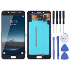 LCD Screen and Digitizer Full Assembly (OLED Material ) for Galaxy C8, C710F/DS, C7100 – Durable Build, Easy to Use, For Samsung Galaxy C8 (OLED) For Samsung Galaxy C8 (OLED) Black