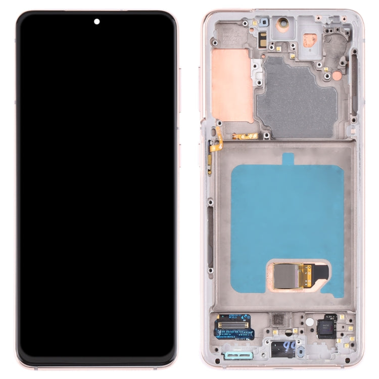 Original LCD Screen and Digitizer Full Assembly with Frame For Samsung Galaxy S21 4G/S21 5G SM-G990 SM-G991 – Durable Build, Easy to Use, For Samsung Galaxy S21 4G/S21 5G