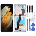 Original LCD Screen and Digitizer Full Assembly with Frame For Samsung Galaxy S21 Ultra 5G SM-G998B, For Samsung Galaxy S21 Ultra 5G For Samsung Galaxy S21 Ultra 5G Silver