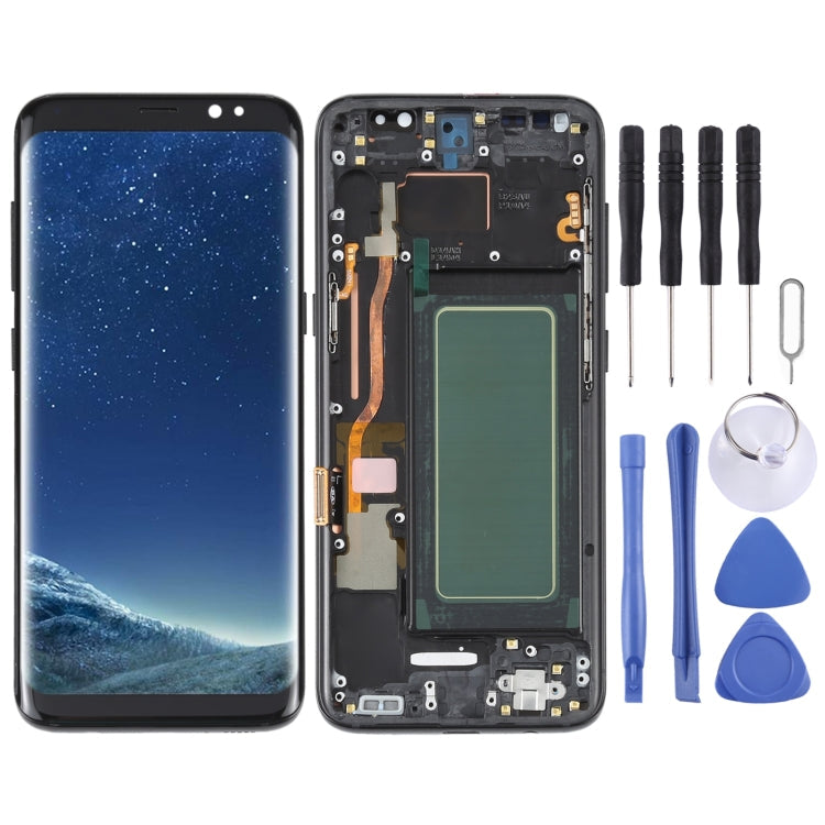 5.7 inch OLED LCD Screen For Samsung Galaxy S8 SM-G950 Digitizer Full Assembly with Frame, For Samsung Galaxy S8 For Samsung Galaxy S8