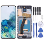 OLED Material LCD Screen for Samsung Galaxy S20 SM-G980 Digitizer Full Assembly With Frame, For Samsung Galaxy S20 For Samsung Galaxy S20
