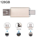 For Type-C Smartphones & PC Computer, 128GB – Magnetic 128GB Gold